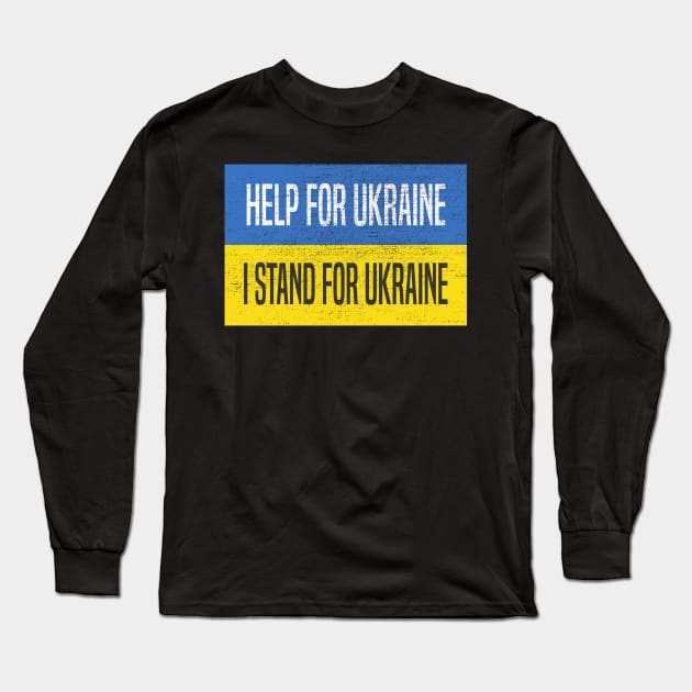 Help for Ukraine Long Sleeve T-Shirt by WiZ Collections